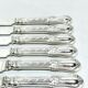 GEORGES FLAKENBERG - 6 SILVER FRUIT KNIVES