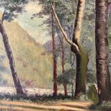 Painting "Undergrowth", Oil on canvas