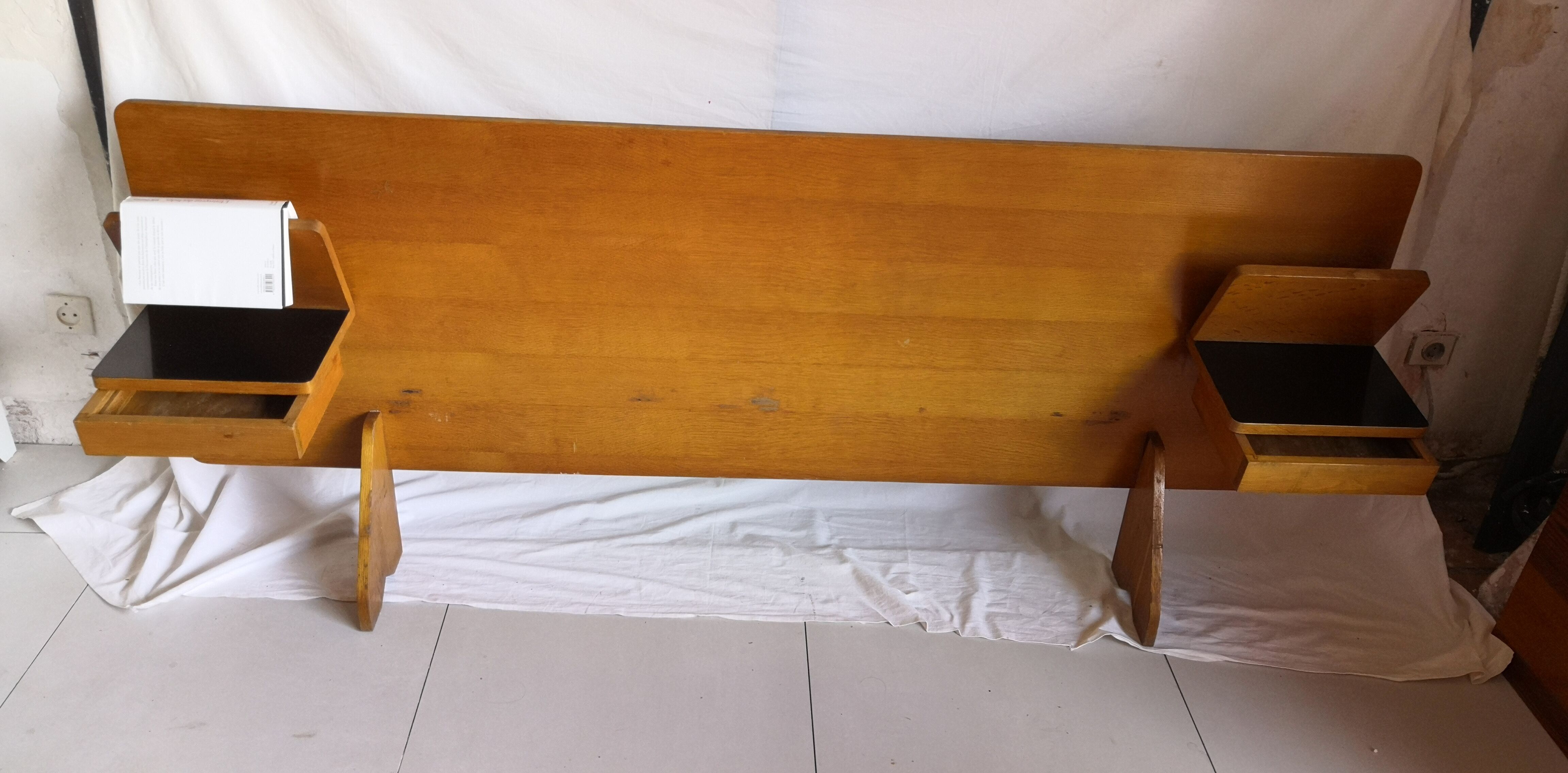 Vintage wooden headboard 190cm