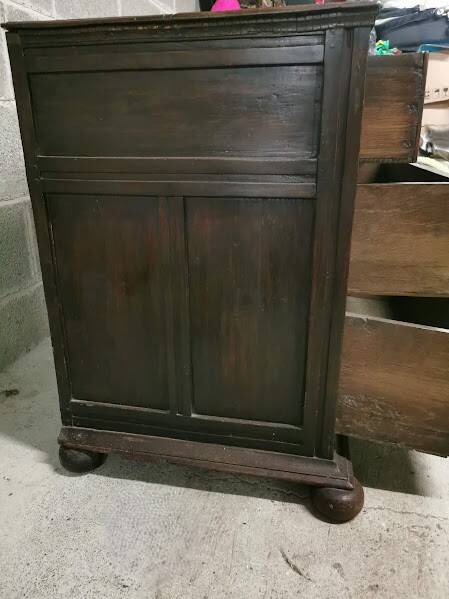 Rare oak chest of drawers | louis xiii / jacobean style | 17th century