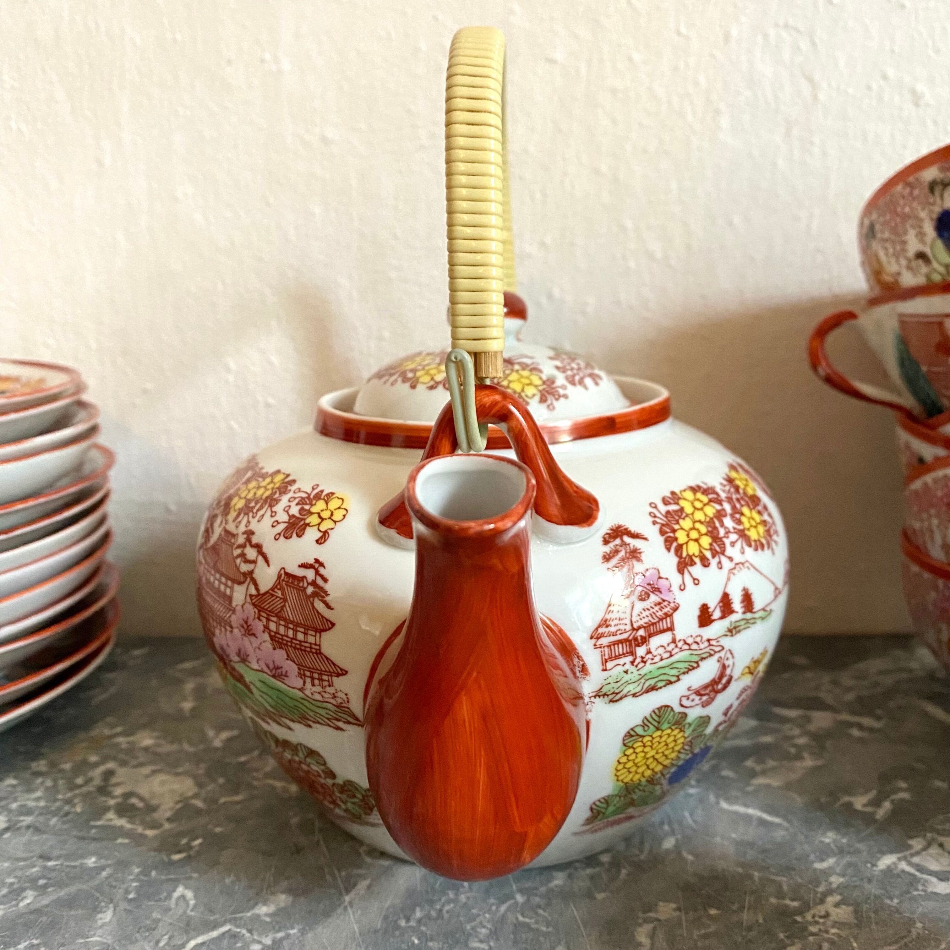 Old Japanese tea set 29 pieces