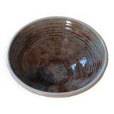 Handcrafted glazed stoneware dish