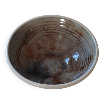 Handcrafted glazed stoneware dish