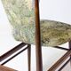 Eclectic scandinavian floating dining chairs in floral upholstery, 1960s