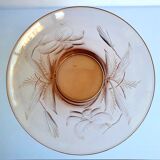 Ancien vase en verre gravé