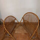 Rattan bed