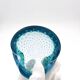 Murano Bullicante Peacock Blue Vide-Poche Vintage 60s 70s Art Glass