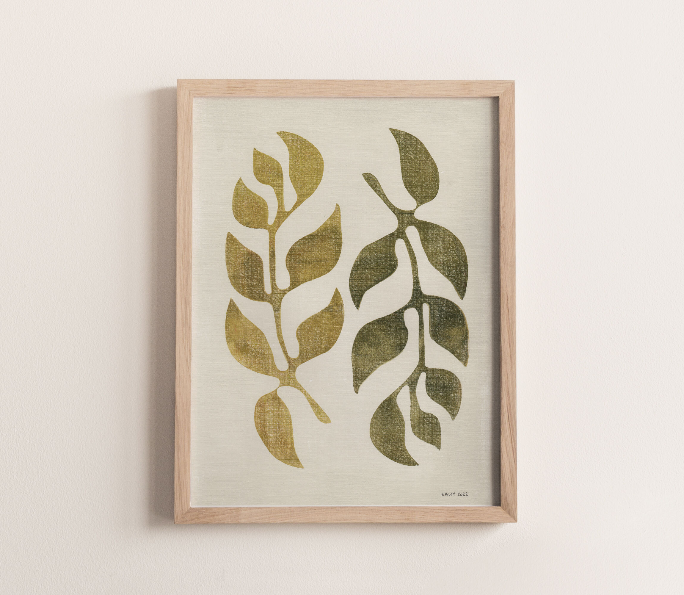 Painting, illustration, signed Eawy, 30x40cm