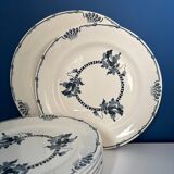 Set of 2 Regina pattern ironstone serving dishes