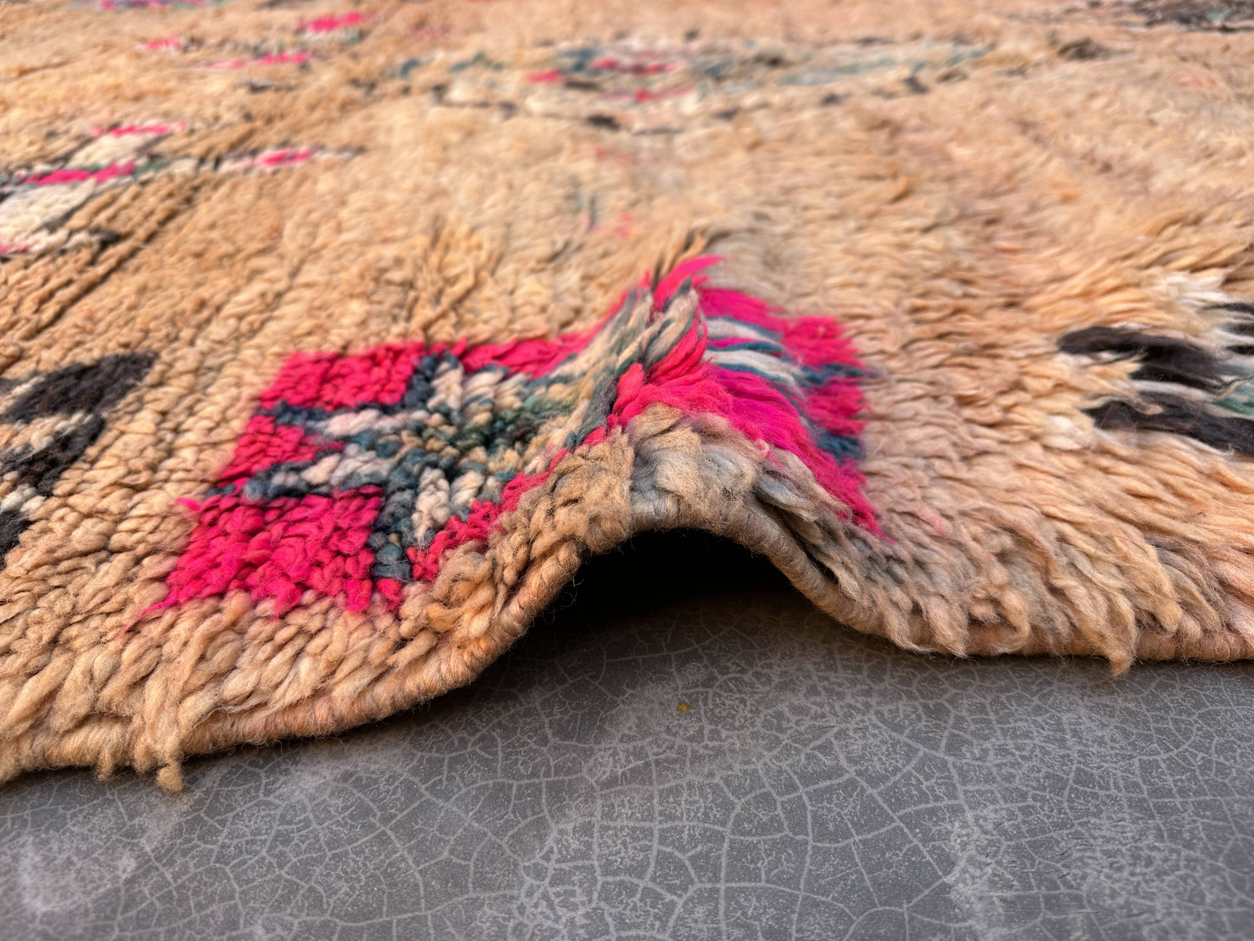 Tapis Marocain Boujad coloré - 325 x 181 cm