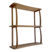 Etagère murale vintage 1950 bois massif