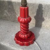 Small red ceramic lamp