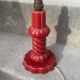 Small red ceramic lamp
