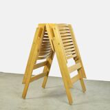 Original vintage foldable dining chairs by the Slovenian architect Niko Kralj (1920-2013) for Stol