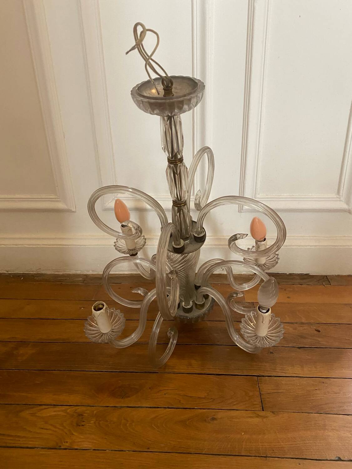 Murano glass chandelier 1950