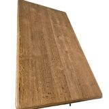 Louis xv style table in black patinated oak