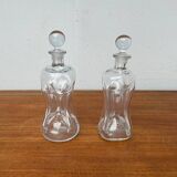 Danish Vintage Kluk Kluk Glass Bottles from Holmegaard, 1970s, Set of 2