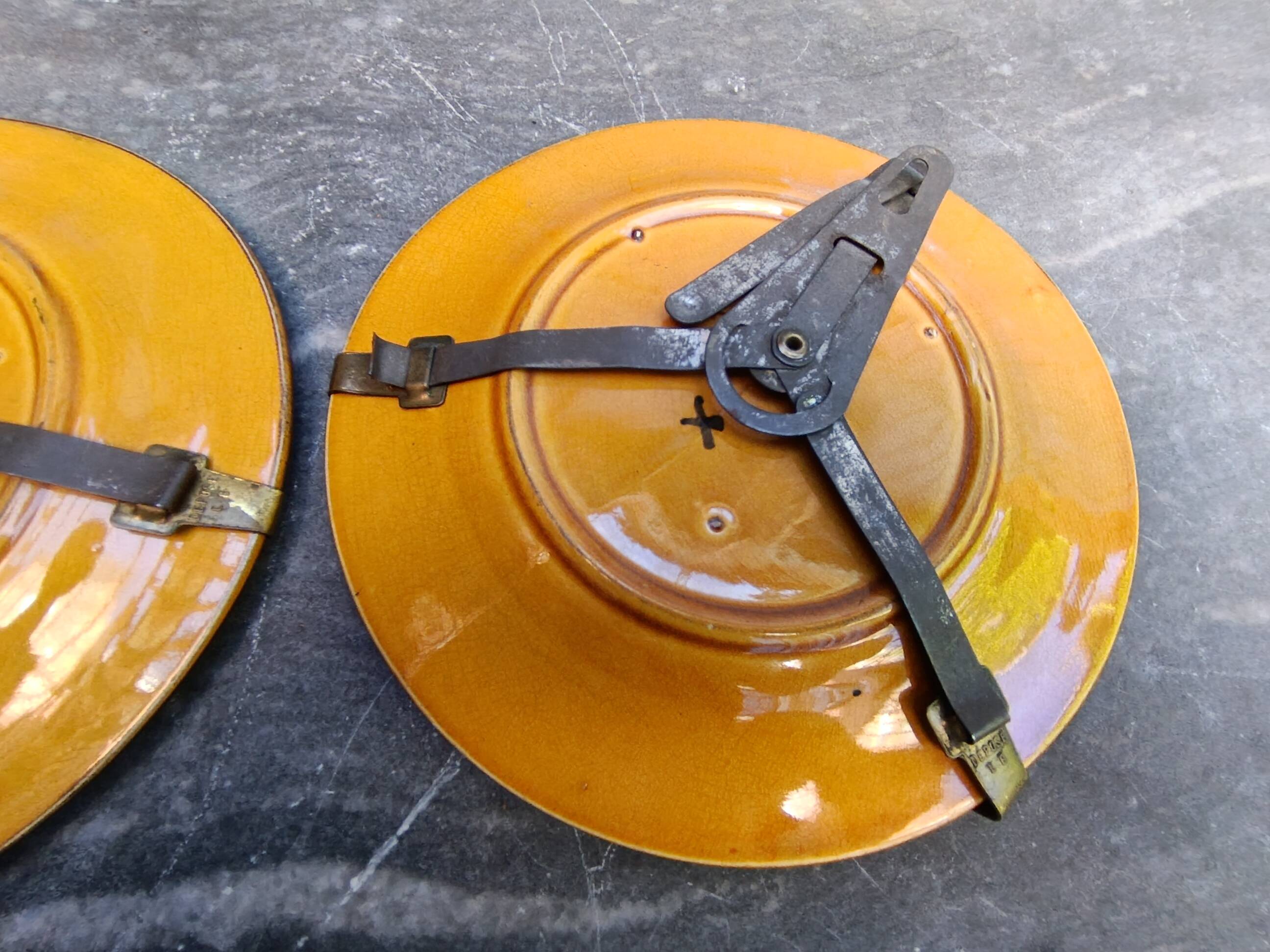 Antique slipware plates