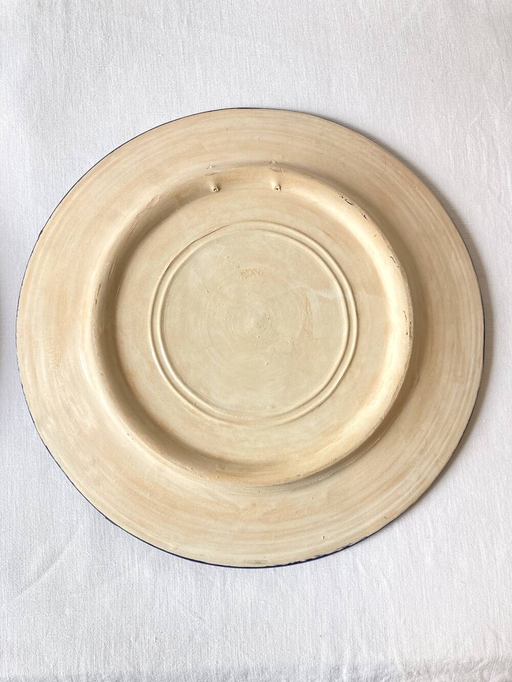 Pair of decorative ceramic plates from Nabeul, 1960s-1970s.