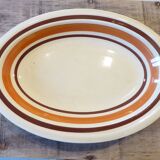 Plat ovale en Faïence, vintage