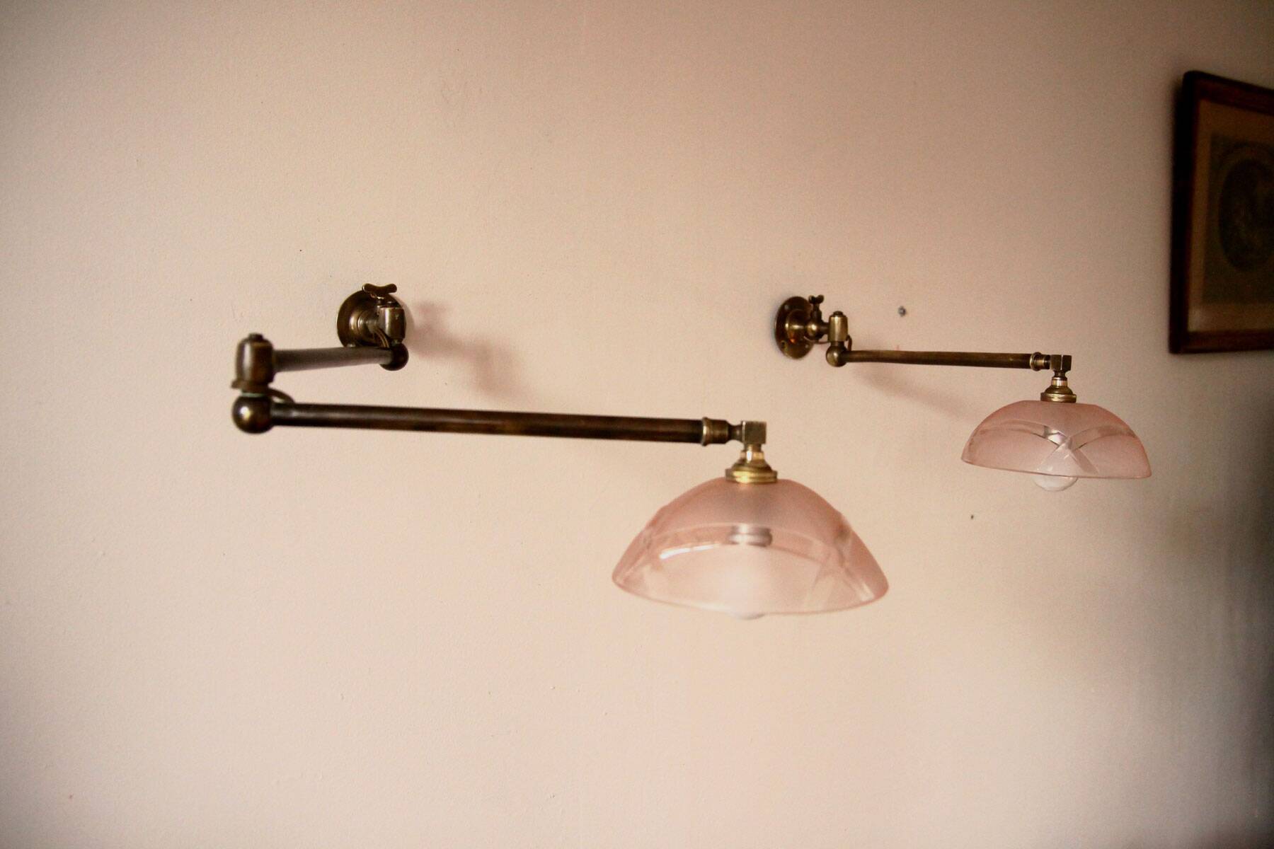 Art Nouveau lamps old gas burners