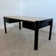Italian design postmodern desk in metal and vintage 80s travertine top