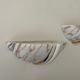 Pair of vintage marbled and gilded porcelain sconces, France 1970