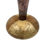 Mid-century cream parchment vase, Aldo Tura Italy 1950s