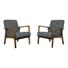 Paire de fauteuils 04-B de Bydgoskie Fabryki Mebli années 1960