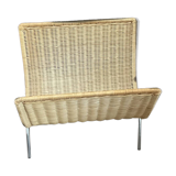 Wicker magazine rack years 69/70 TBE