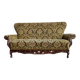 Vintage baroque chair with a rich floral pattern