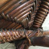 Ethnic rattan stool Africa, Congo