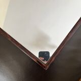 French rectangular mirror in faux tortoiseshell.