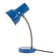 Vintage blue desk lamp with a chrome gooseneck, 1970s.