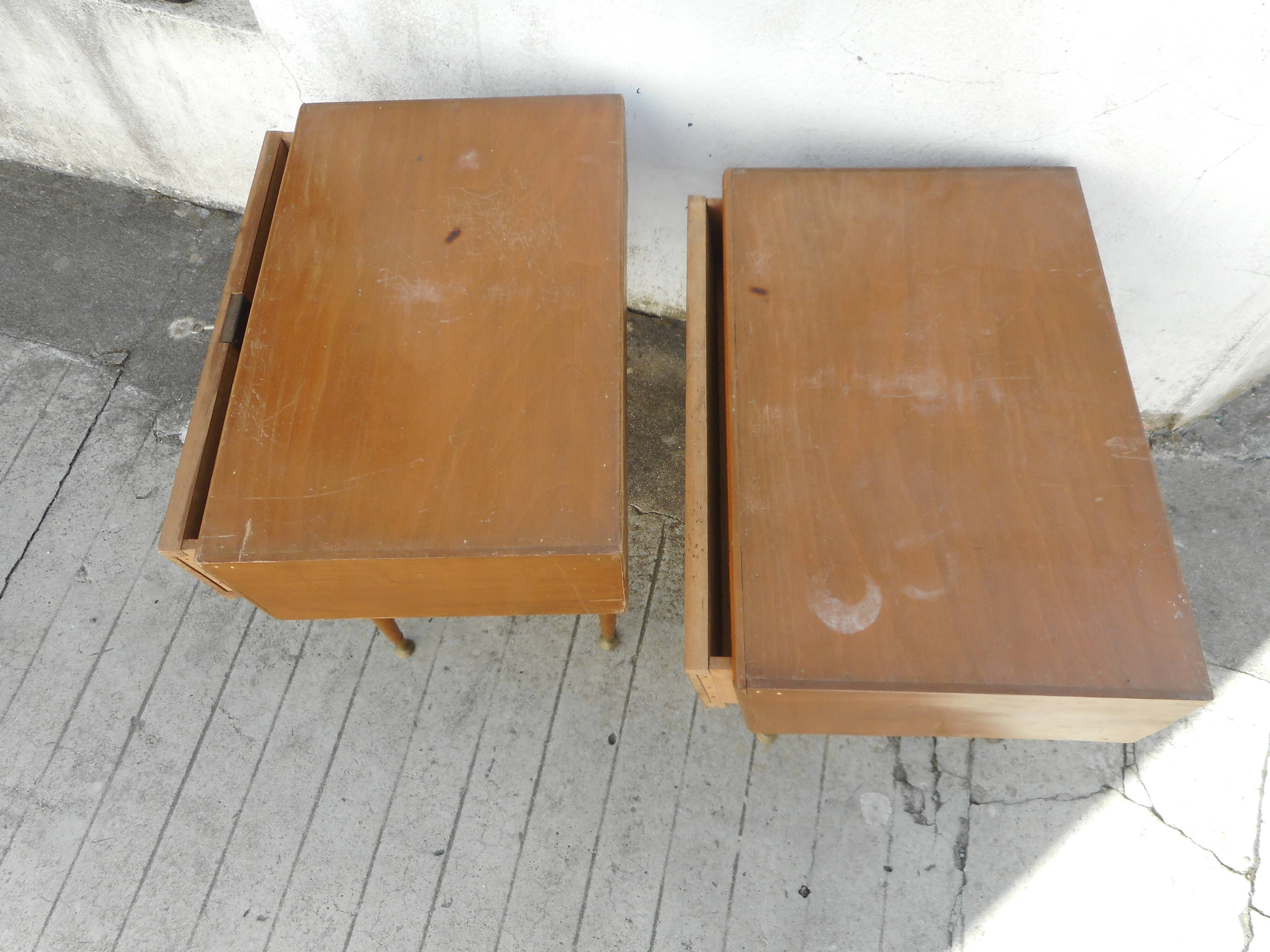 Pair of vintage bedside tables