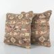 Set of 2 vintage Turkish cushion covers 51x51 cm
