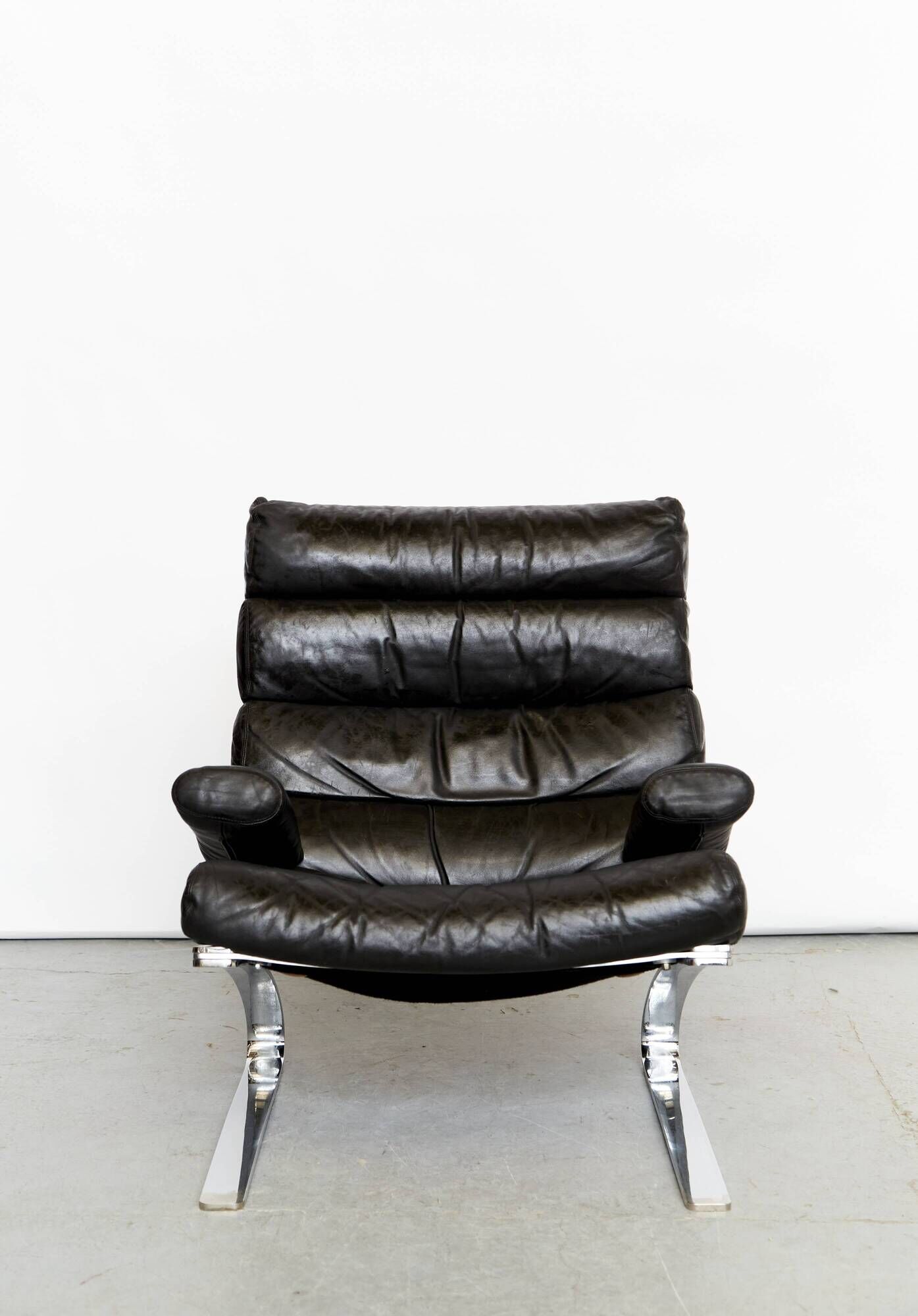 Sinus Armchair with Ottoman by Reinhold Adolf & Hans-Jürgen Schräpfer for Cor