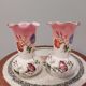 Pair of art deco opaline vases from the 1930s