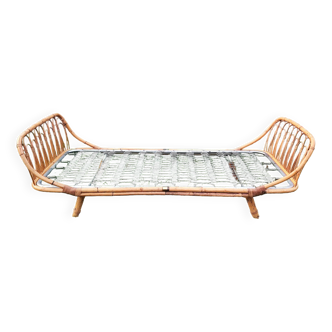 Basket bed / Day-bed in rattan 60'