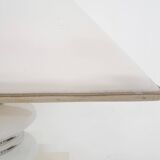 White chrome and opal table light by Leclaire and Schafer, Germany, 1970's