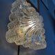 1960s wall light, moulded glass