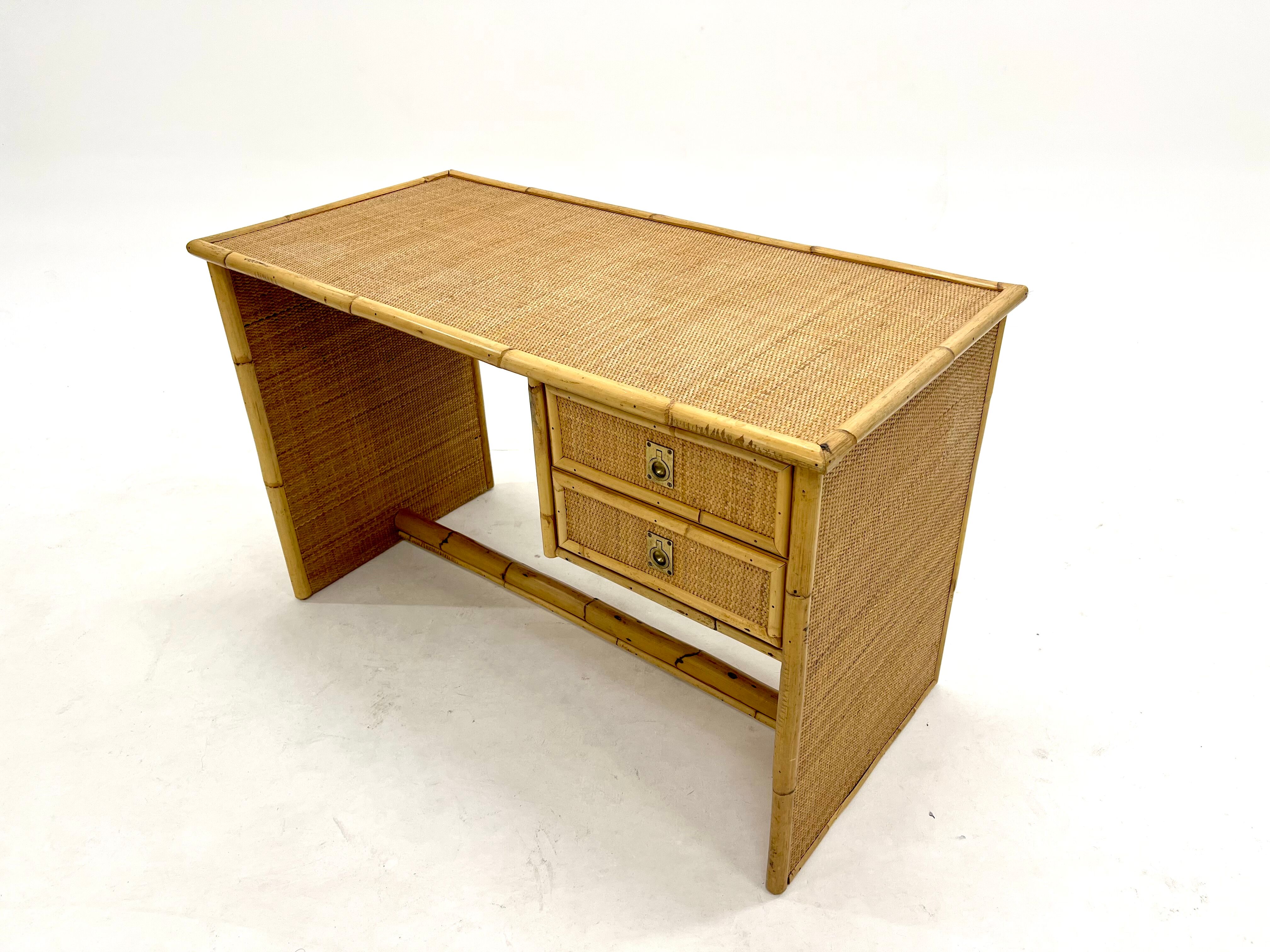 Rattan office of Dal Vera Italy, 1960s