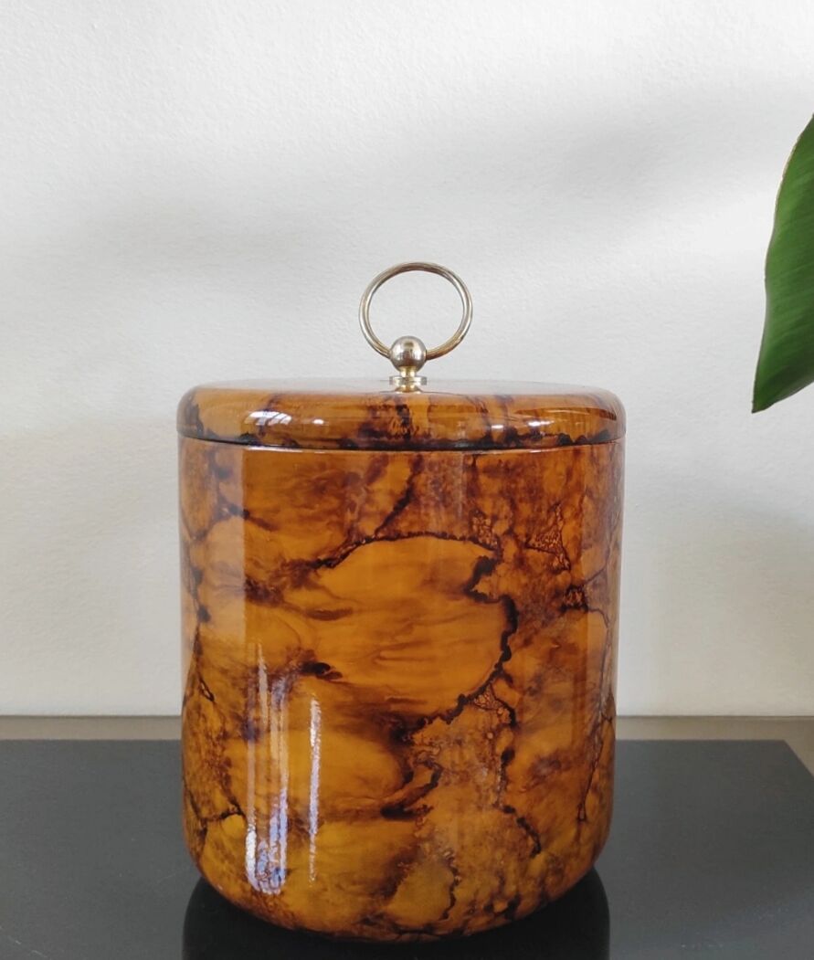 Vintage ice bucket - Turtle shell design