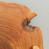 Raw wooden cheese platter