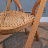 Suite of 4 Arca folding chairs by Gigi Sabadin for Crassevig 1970s
