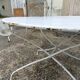Garden furniture wrought iron old vintage xxeme
