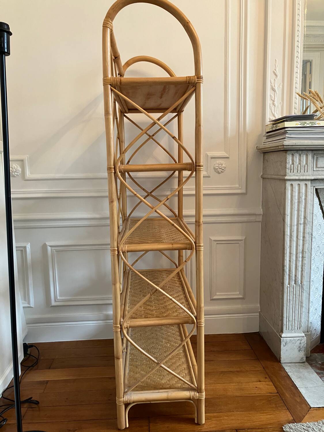 Bohème Bonton rattan bookcase