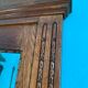 Antique carved solid wood buffet mirror, late 19th century.