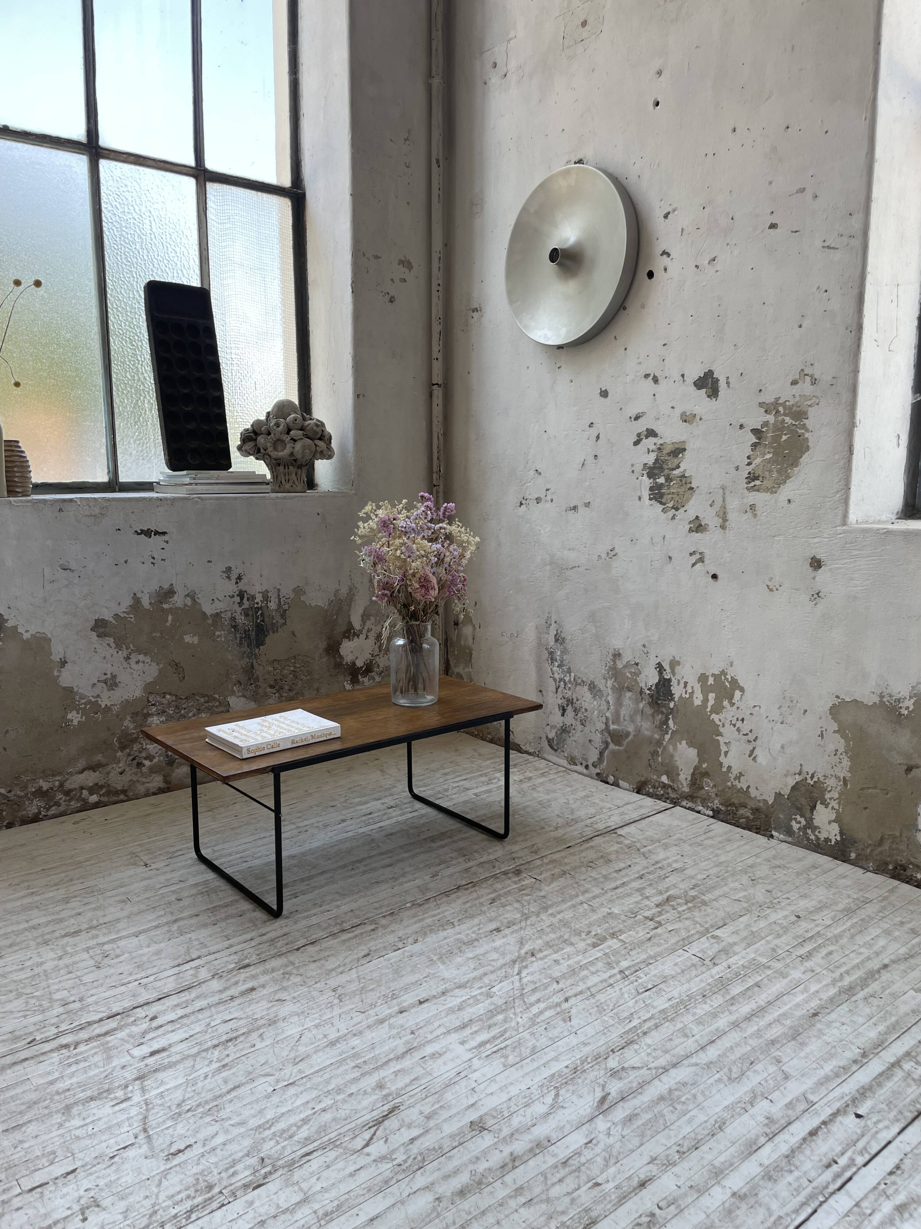 50s modernist oak coffee table