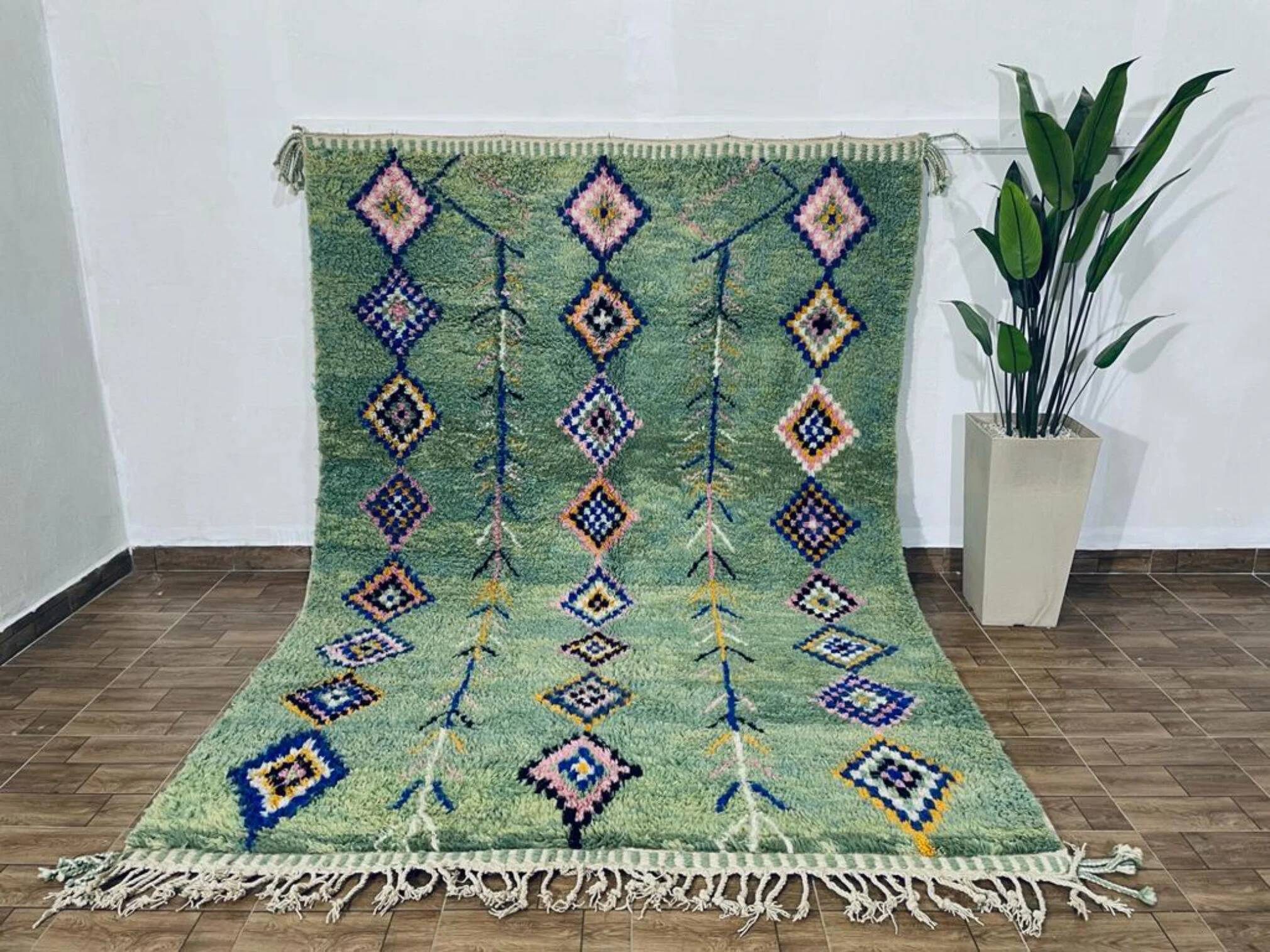 Large handmade Berber rug 3x2 m